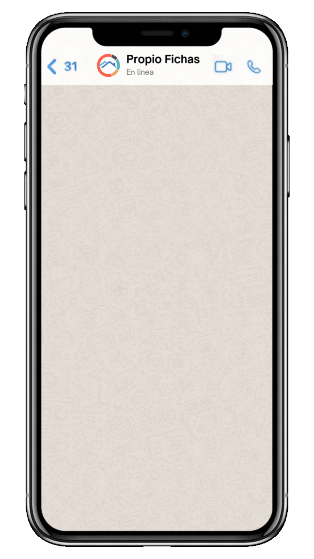 Video demostrativo del funcionamiento de Propio para generar fichas desde Whatsapp.